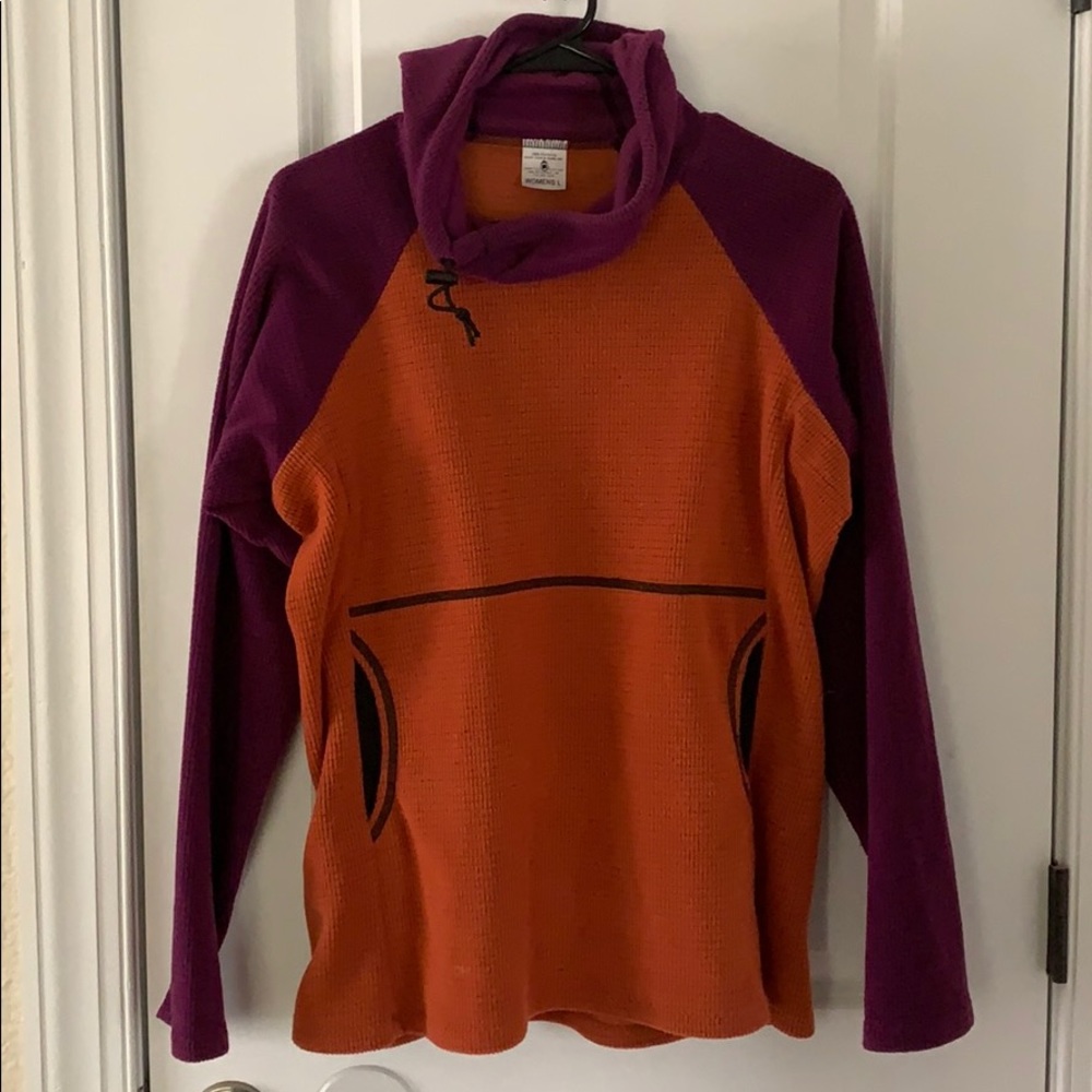Orange / Purple Melanzana Micro Grid Hoodie